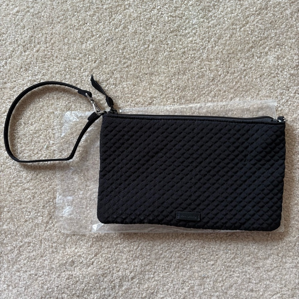 Vera Bradley Convertible RFID Wristlet Microfiber Black